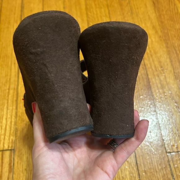 Vintage Y2k "charlotte Russe" Embroidered Embellished Sandals Wedges Size Size 9 - Picture 8 of 13